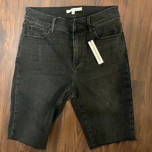 pacsun denim biker shorts brand new